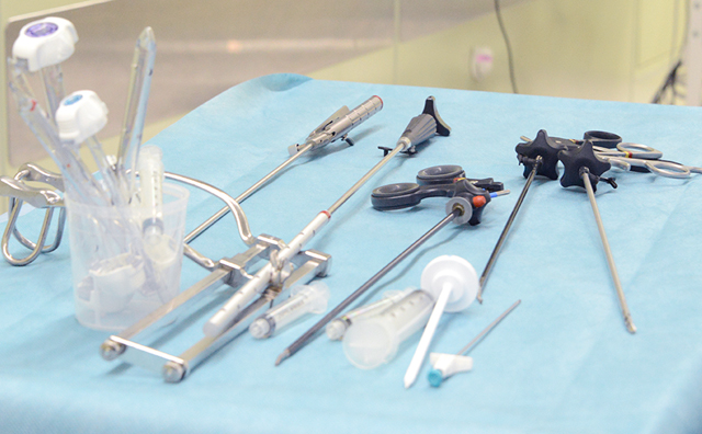 腹腔鏡手術の機具の写真